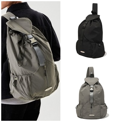 POCKET STRING NYLON SLINGBAG