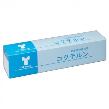 竹虎 コクテルン 粘着性伸縮テープ No.7.5 7.5cm×5m 4巻入 セパレータースリット入 060404