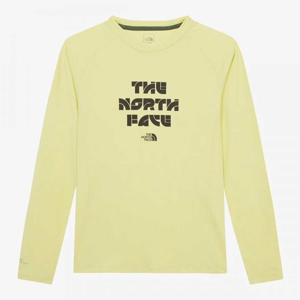 ノースフェイス メンズ サーフィー 長袖 ラッシュガード APPLE GREEN NT7TR05B