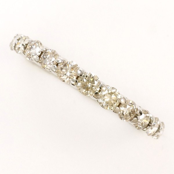 PT900 プラチナ リング 指輪 8号 ダイヤ 0.50 総重量約1.4g ジュエリー 中古