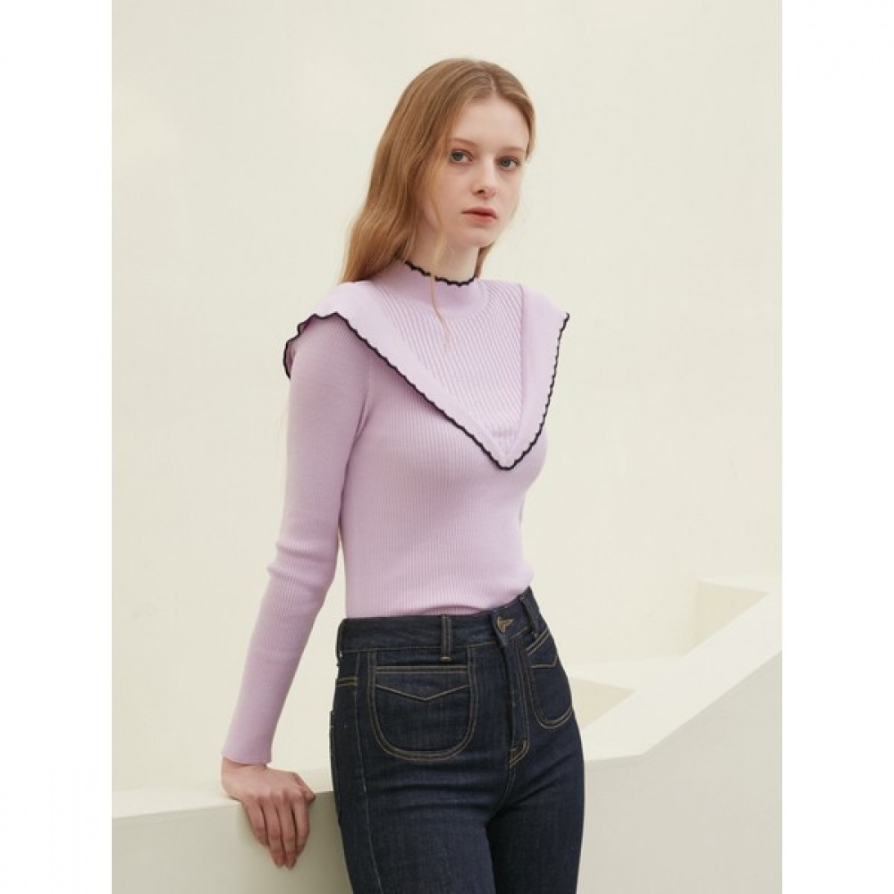 [エゴイスト] ハーフハイネックリブ付きプルオーバーEN1KL162