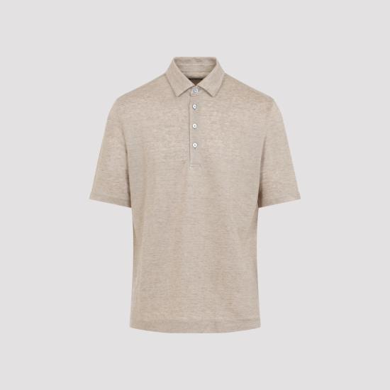 ERMENEGILDO ZEGNA Men Polo Shirts UH352A3 H770 N02 BEIGE MEDIO