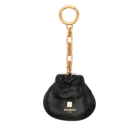 BALMAIN Women Key Holder GN1RR269 LNAH 0PA BLACK GOLD