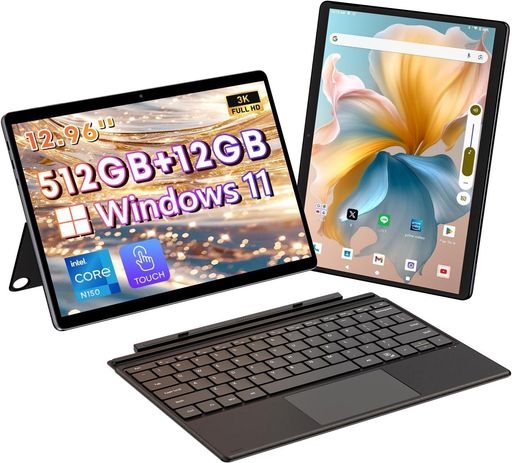 2025 2IN1タブレット N150 HI10 MAX 12.96インチ CHUWI WINDOWS11 タブレットPC 12GB 512GB SSD 2.8K 2880X1920解像度 500万画