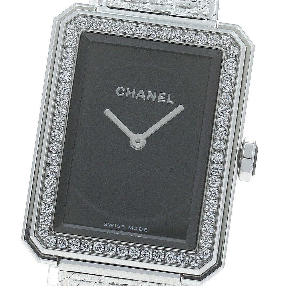 シャネル CHANEL H4877 ボーイフレンド ツイード ダイヤベゼル クォーツ レディース 保証書付き_875702【中古】 238,860円