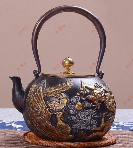 鋳鉄 急須 古風鉄瓶 やかん 提梁壺 茶壺 水壷 煮茶壷 鉄分補給茶道具 限定在庫わずか