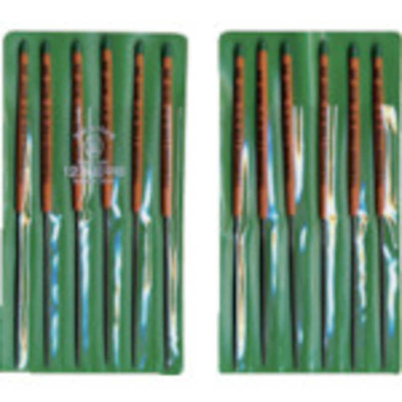 ツボサン　組ヤスリ 12本組 丸 中目　MA01202