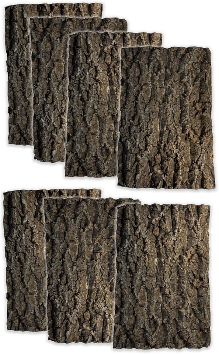 コルク樹皮 着生 エアプランツ チランジア バークチップ 爬虫類 観葉植物 本物 ヘゴ板 (大サイズ 200x300　７枚)