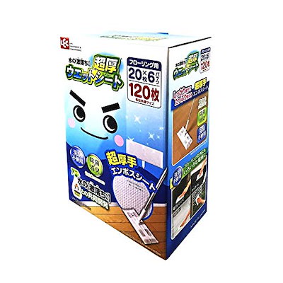 他サイト： コストコ 水の激落ちくん 超厚ウエットシート フローリング用20枚×6パック入りの商品画像