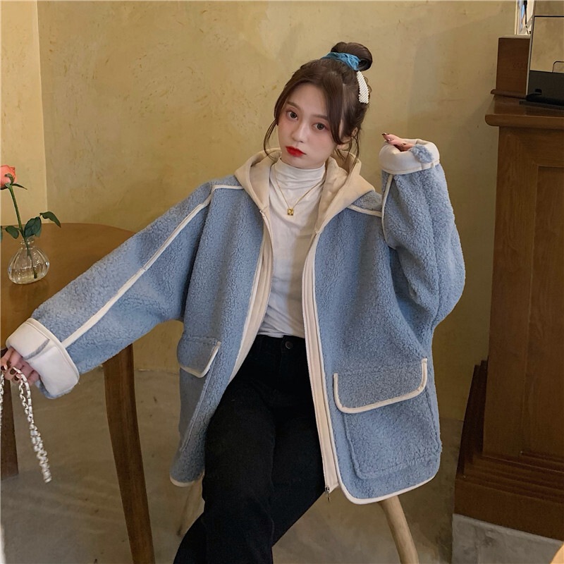 フーディーコート ジッパー ジャンパー ふんわり 秋冬 レディース フードジャケット フード付き