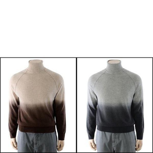 YJEWCD465_モ100 ガーメントダイイング タートルネック ニット長袖