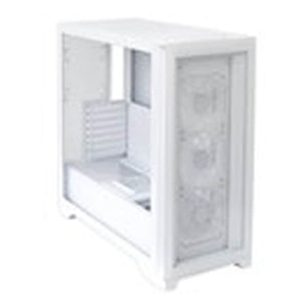 ツールレス設計 最大430mmGPU搭載可能 ARGB LED ATXミドルタワーPCケース ホワイト OWL-PC4502-WH