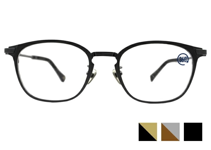 エクスワイア XWIRE xw-2006 360度回るテンプル フルリム 日本製 伊達 度付き チタン メンズ 老眼鏡 遠近両用 めがね メガネ 眼鏡 5019 xw