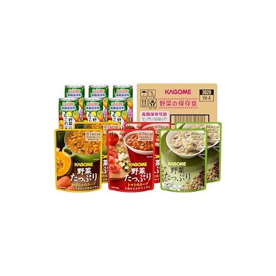 他サイト： カゴメ 野菜の保存食セットYH-30【2人世帯×3日分】の商品画像