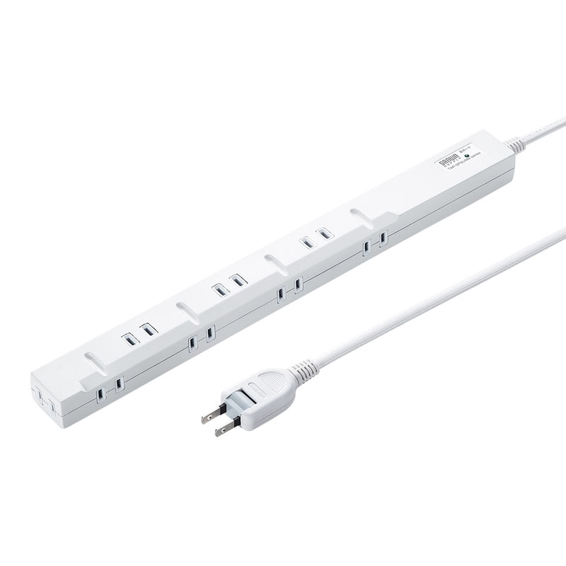 （まとめ買い）スリム雷ガードタップ 2P 8個口 2m TAP-SPSLIM8-2 [x3]