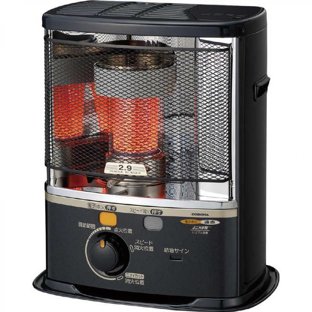 【在庫有・即納】コロナ CORONA 反射形 ポータブル 石油ストーブ SX-E2924Y (HD) ダークグレー 木造8畳/コンクリート10畳まで 防災 遠赤ブレード