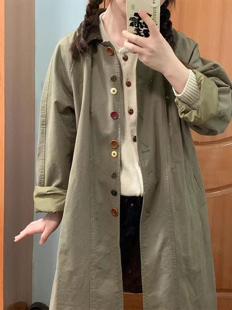 コート 学生 キャンパス風 レトロ カジュアル 長袖 おしゃれ 女 怠惰 コンサバ 感 早 コート