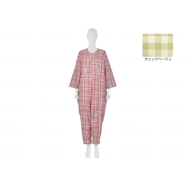 フドーねまきA 厚手 チェックベージュ LL 107095 メーカー直送