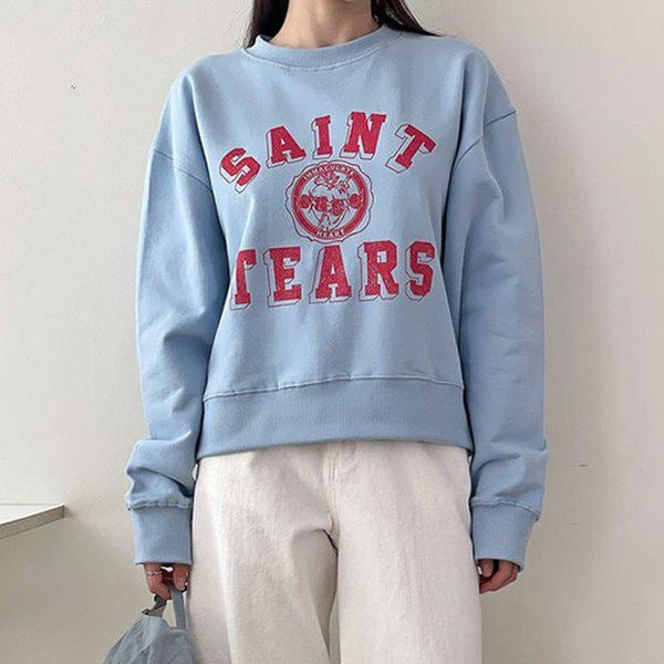 Hスタイル(T)セントマンツーマン 春 女性 マンツーマン Tシャツ 長袖 シーズン変わり目 ロングT ゆったりフィット オーバーサイズ デイリー インナー