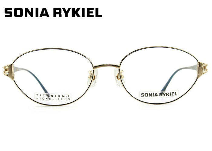 ソニア リキエル SONIA RYKIEL 68-0006 c.1 ブルー/ゴールド 日本製 眼鏡 チタン レディース