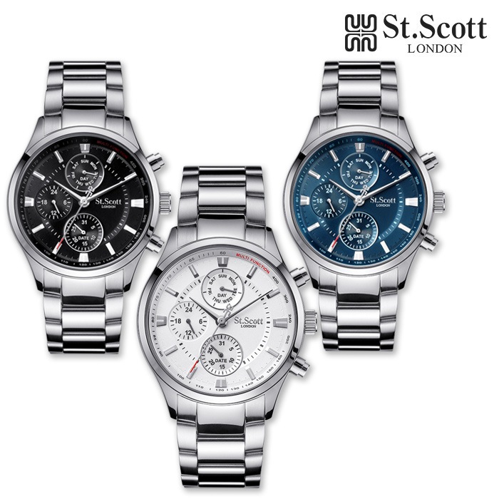 ST.SCOTT LONDON ST2104M Ganesha ガネーシャマルチメンズメタルウォッチ3種