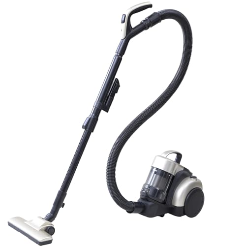 [山善] 掃除機 サイクロン クリーナー キャニスター掃除機 コード式 軽量 コンパクト すき間ノズル ブラシノズル 伸縮パイプ式 シャンパンゴールド ZCB-H200(CG)