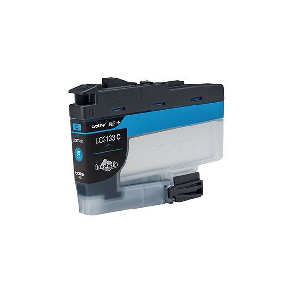 (まとめ) (純正品) ブラザー LC3133C インク 大容量 シアン (×3セット)