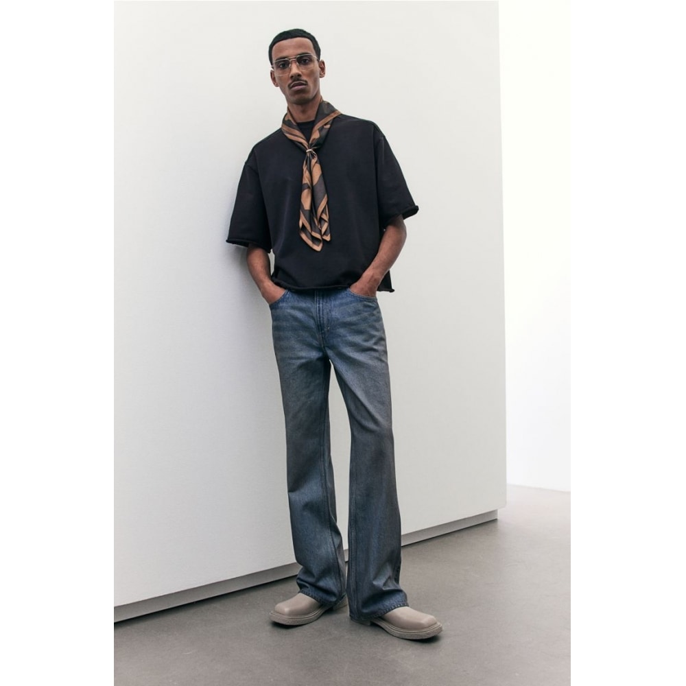 H&M オーバーサイズフィット T シャツブラック
