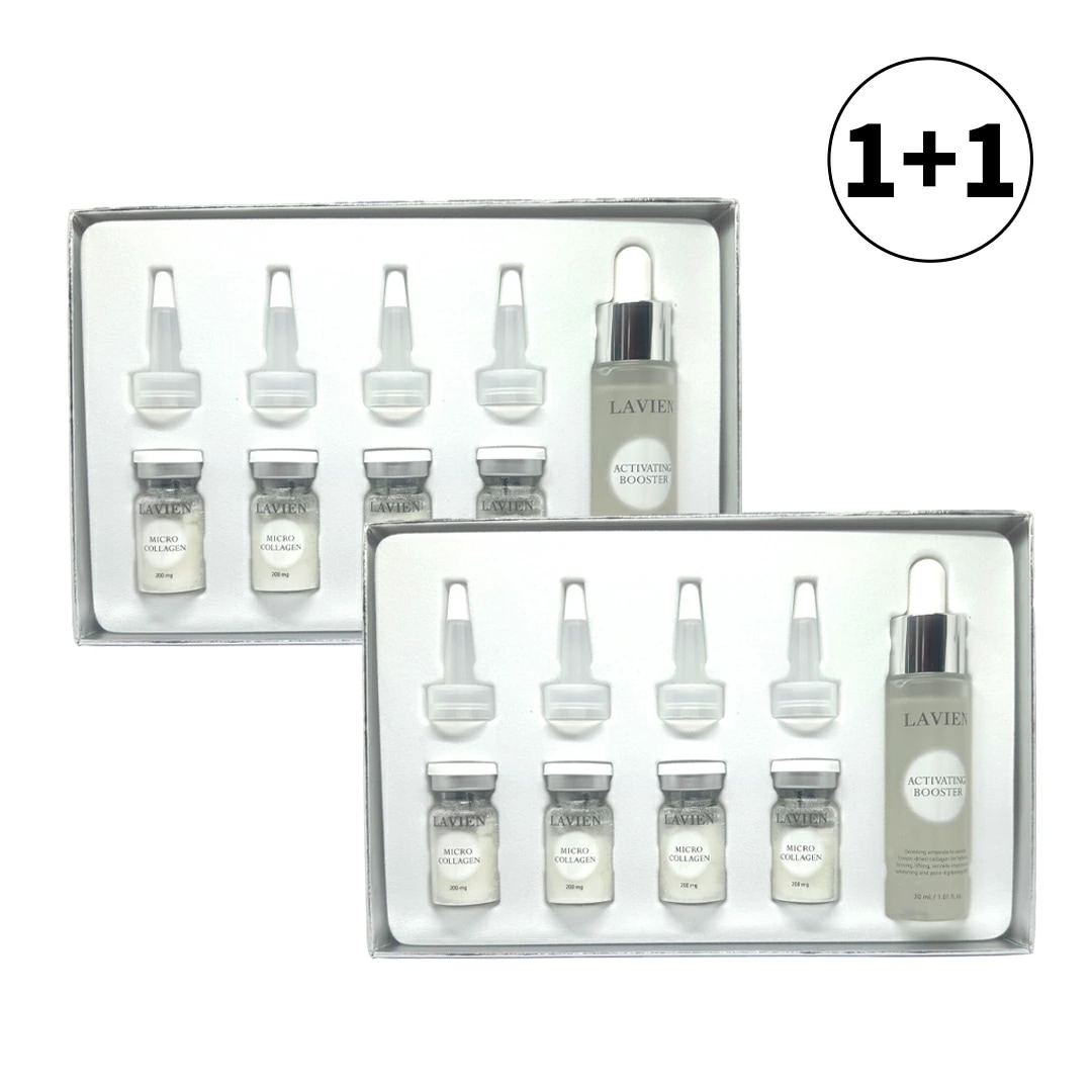 半額！【1+1】コラーゲンプロフェッショナルプログラム 30ml+200mg×4 低分子コラーゲン 美容液 乾燥子ジワ 保湿 マイクロコラーゲン 韓国