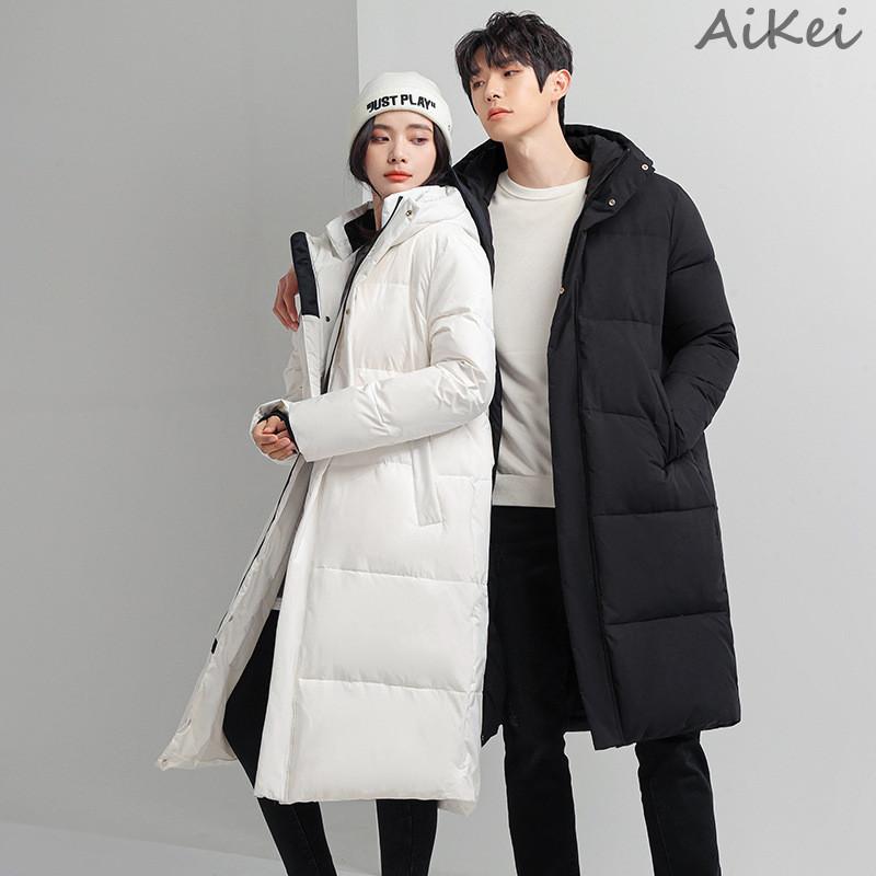 ダウンジャケット メンズ ロング 白 おしゃれ ダウンコート レディース 軽量 暖かい 防寒着 フード 男女兼用 無地 シンプル アウター コート メンズアウター 冬