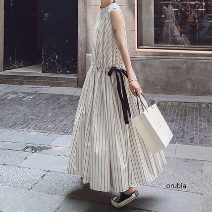 【送料無料】レディース ワンピース マキシワンピース ロングワンピース ノースリーブ フレア