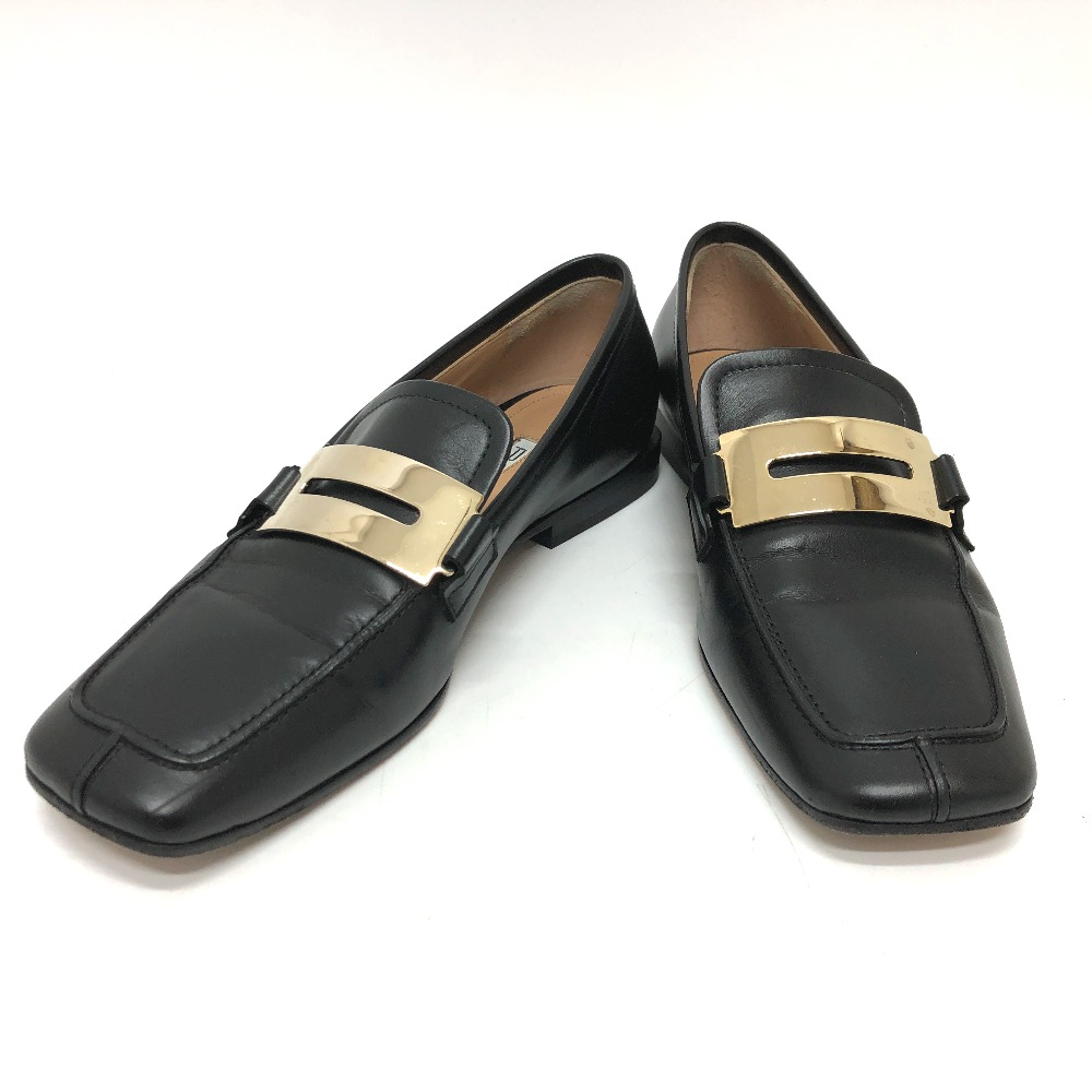 ローファー レザー ブラック