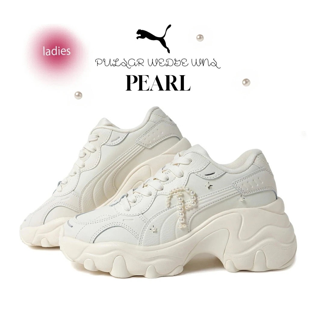 PUMA プーマ パルサー ウェッジ スニーカー PULSAR WEDGE WNS PEARL FROSTED ( 白 ホワイト 厚底 ベージュ レディース ウィメンズ 402239-01 ) 12,251円