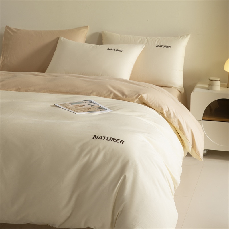 今年の流行高級厚手起毛綿100の純綿シーツ掛け布団カバーボックスシーツの4点セット軽くて贅沢な秋冬寝具の3点セット 4,919円