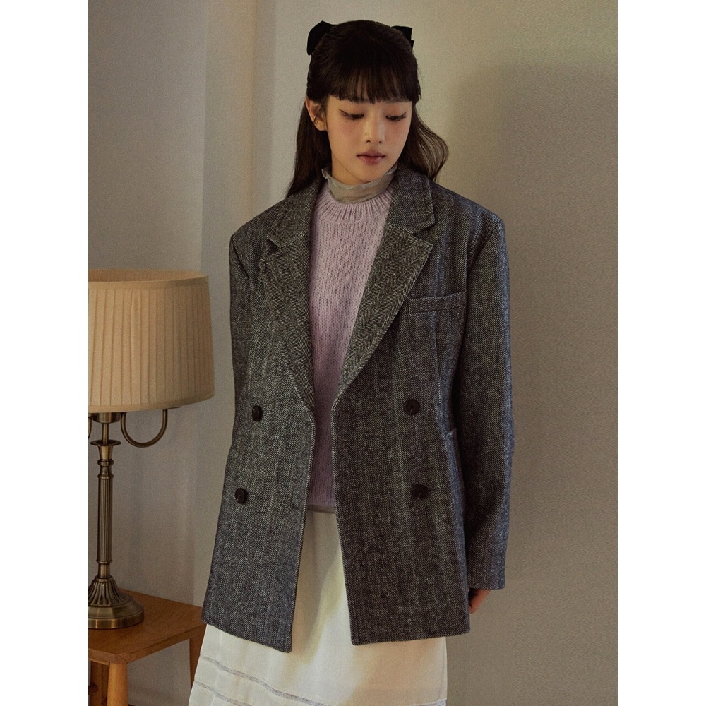 ROLAROLA ダブルボタン ジャケット ブラック