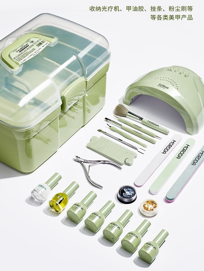 ネイルアートのためのすべてのツールセットネイルアート照明療法マシンネイルアートショップで教えるためのネイルアート照明療法マシンマニキュアの接着剤