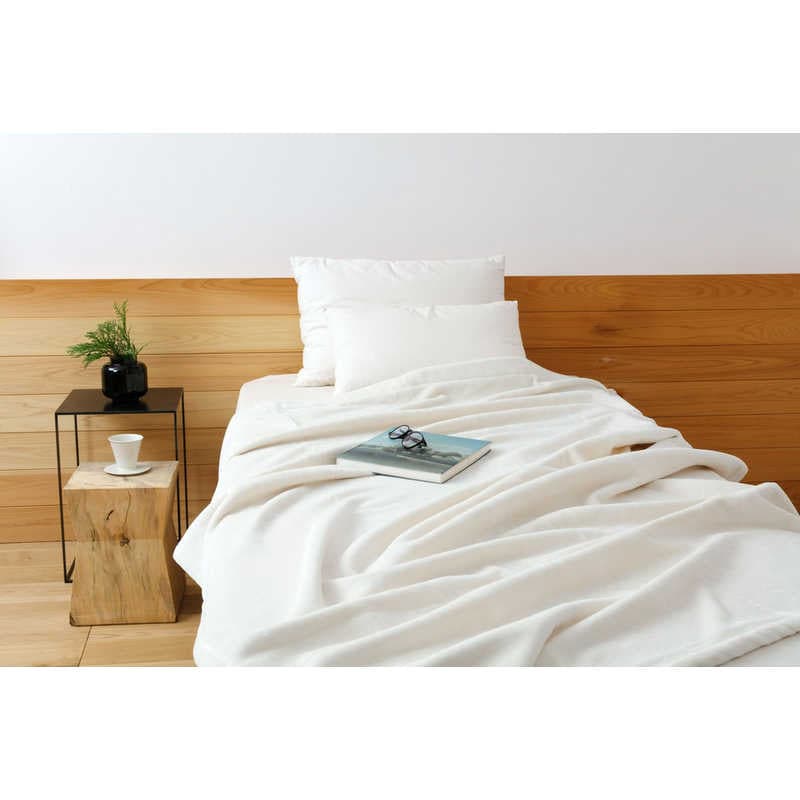 ハート(生毛)　オーガニック綿毛布 スモール　ｵｰｶﾞﾆｯｸﾒﾝﾓｳﾌ