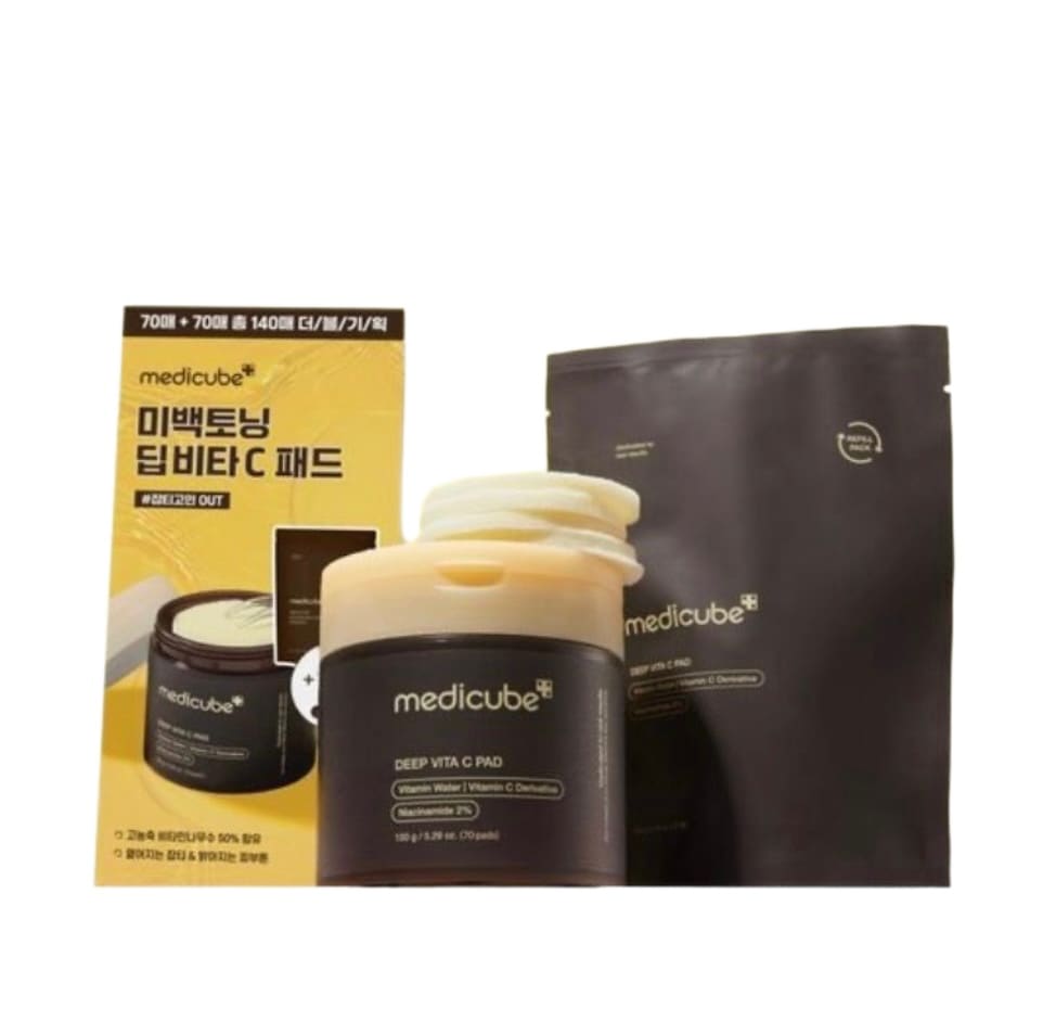 ディープビタCパッド 70+70枚 しみ シミ取り シミ消し 韓国コスメ シミ 韓国コスメ シミ シミケア シミパッチ