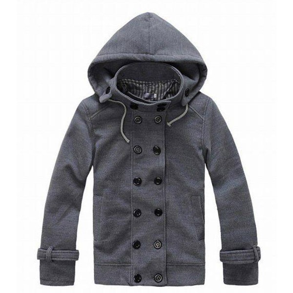 ピーコート ショート丈 レディース XL (メンズならS) 即納 ユニセックス 男女兼用 単品 xcl-16252 アウター コート ジャケット フード付き