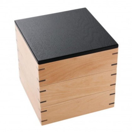 阿瀬眞三商店 弥生三段重 (黒) 127503