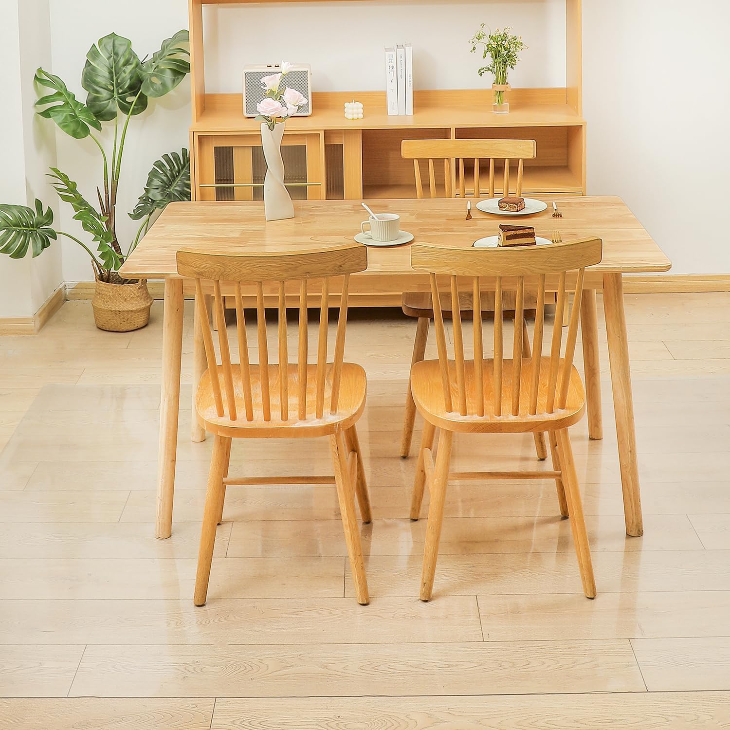 AHAZIAH ダイニングマット 透明 200×240cm クリアマット 1.5mm厚 エンボス加工 拭ける PVCマット 床暖房対応 お手入れ簡単加工 カットできる サラっとした手触り 清潔 ハード 7,650円