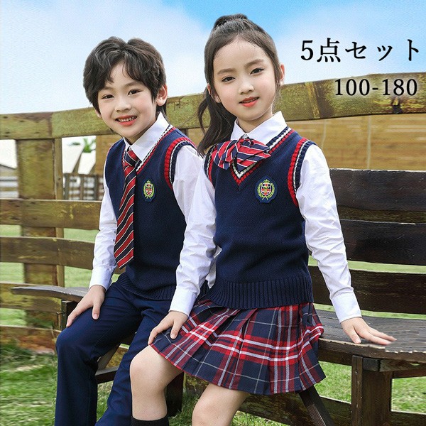 【高品質の製品】 高品質新入 学生服 子供服 韓国風 ピアノ発表会 上下セット キッズスーツ キッズフォーマルスーツ 女の子 男の子 女児 小学校 高校生 中学生 制服 ジャケット ブラウス スカート