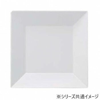福井クラフト　メラミン30cmスクエアー盛皿ホワイト 51353730