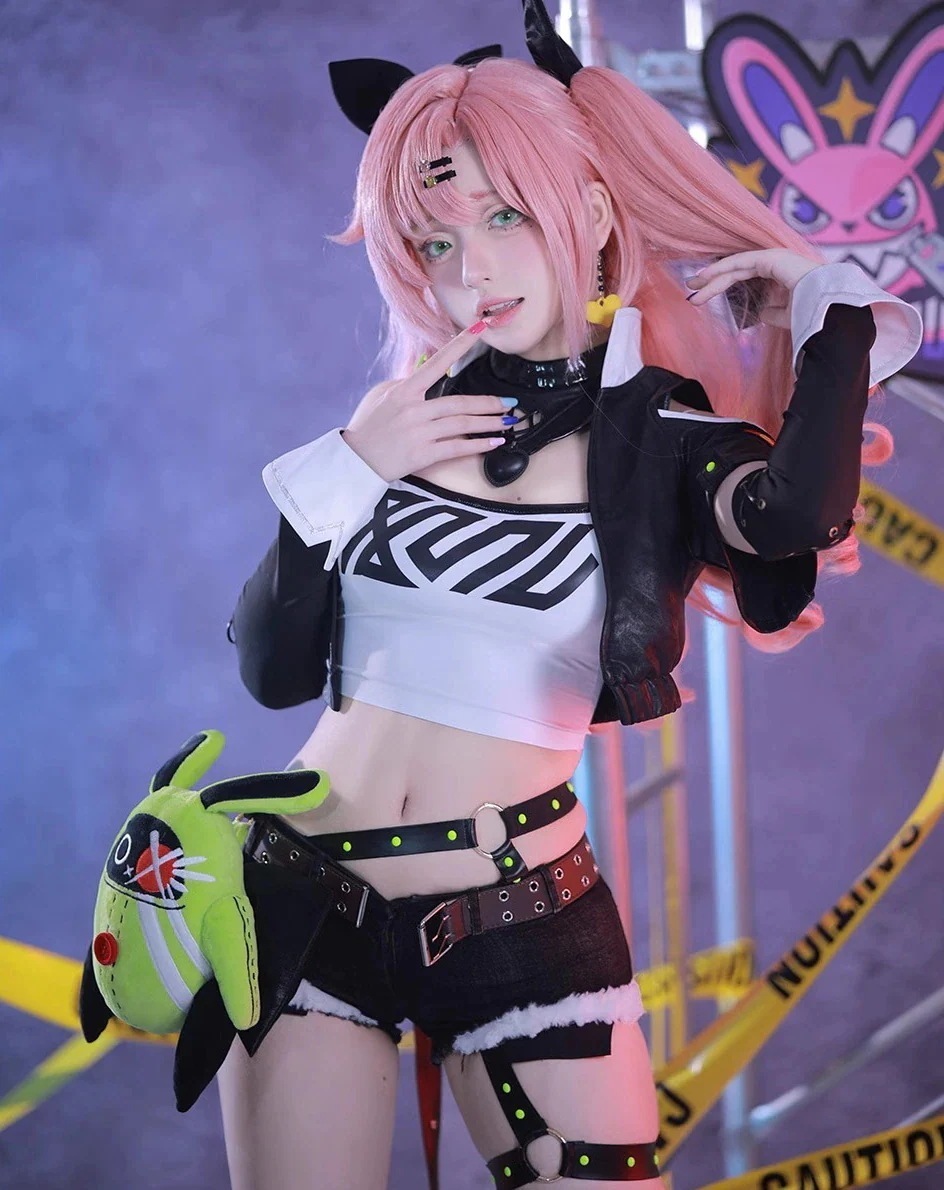 ゼンレスゾーンゼロ　邪兎屋　アンビー・デマラ　アミリオンボンプぬいぐるみ付　ゼンゼロ ZZZ 豪華　人工革ジャケット　白祇重工 おしゃれ グッズ アニメ 　コスチュームセット