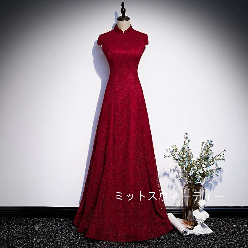 カラードレス ロング 安い パーティードレス 演奏会 aライン 結婚式 イブニングドレス 二次会 花