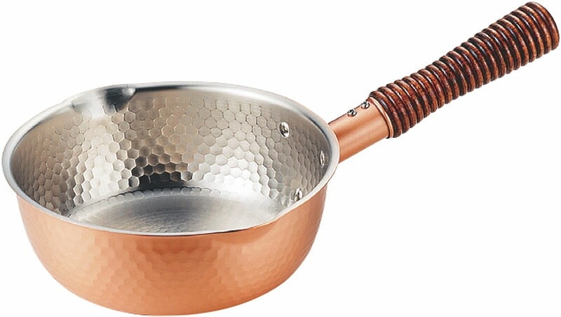 新光金属 銅楽 まごころ雪平鍋 18cm MD-0107