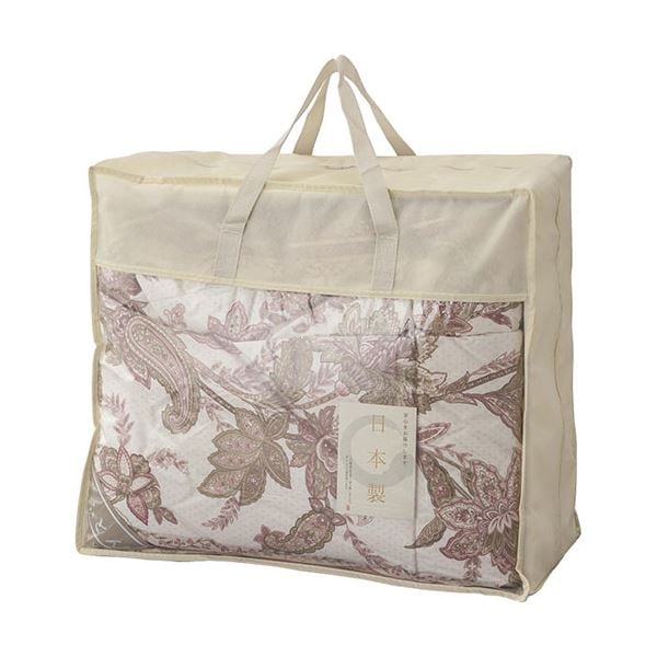 ダウン85%入り日本製羽毛肌掛けふとん ピンク L8046095 14,825円