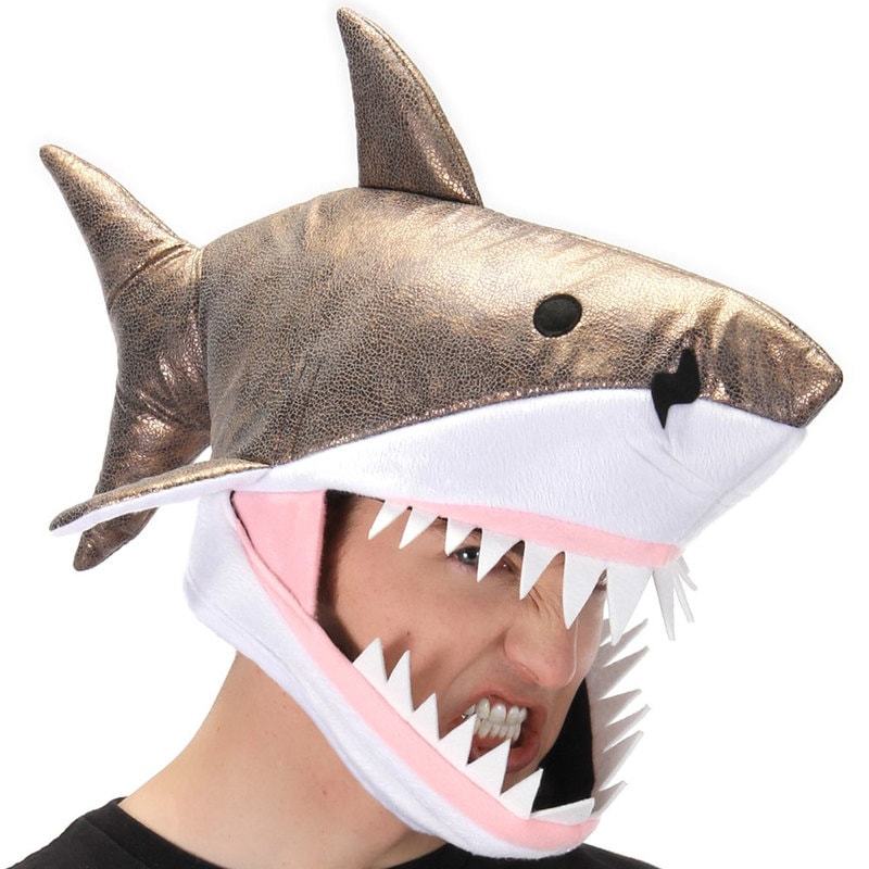 コスプレ 仮装 ホオジロザメキャップ 【 コスプレ 衣装 ハロウィン パーティーグッズ かぶりもの 動物 アニマル 変装グッズ プチ仮装 帽子 ハット ハロウィン 衣装 】