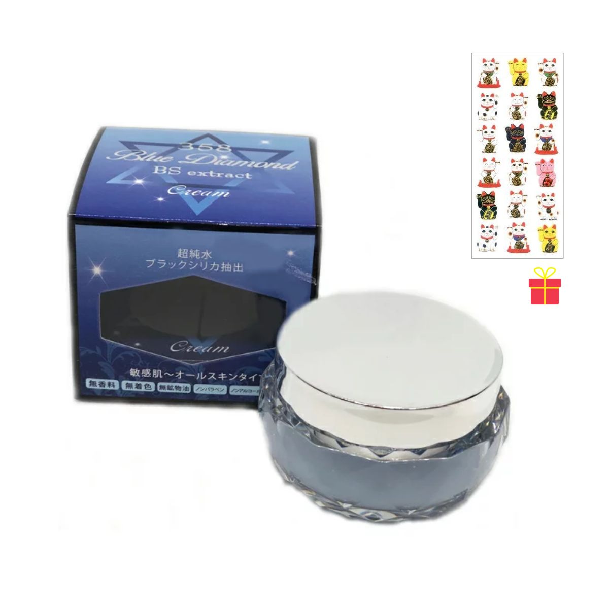 フォレスト・ラボ 358 ブルーダイヤモンド 30g【12個セット】【金運招き猫シール1枚付】美容クリーム EGF様作用 プロテオグリカン スキンケア エイジング 保湿 乾燥肌 敏感肌 アトピー 37,440円