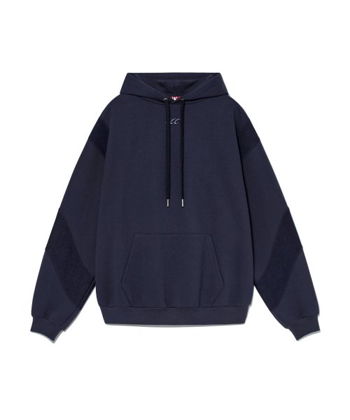 Claw wave slit over hoodie - NAVY 11,807円